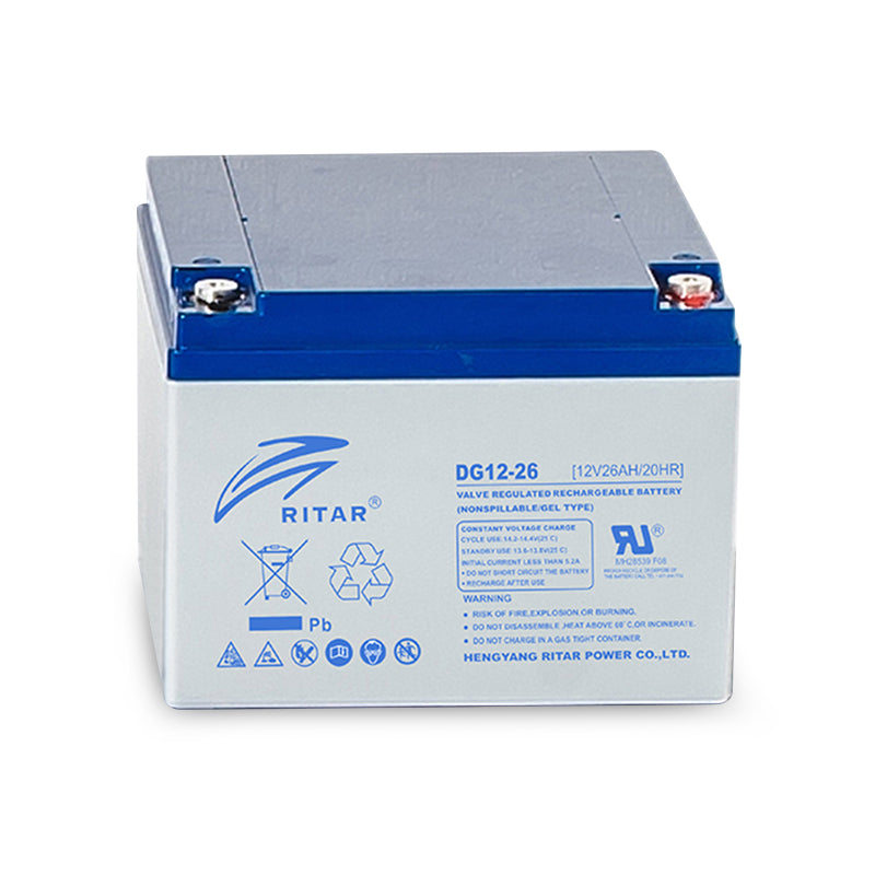 Ritar DG12-26 12V 26Ah Deep Cycle Gel Series Battery