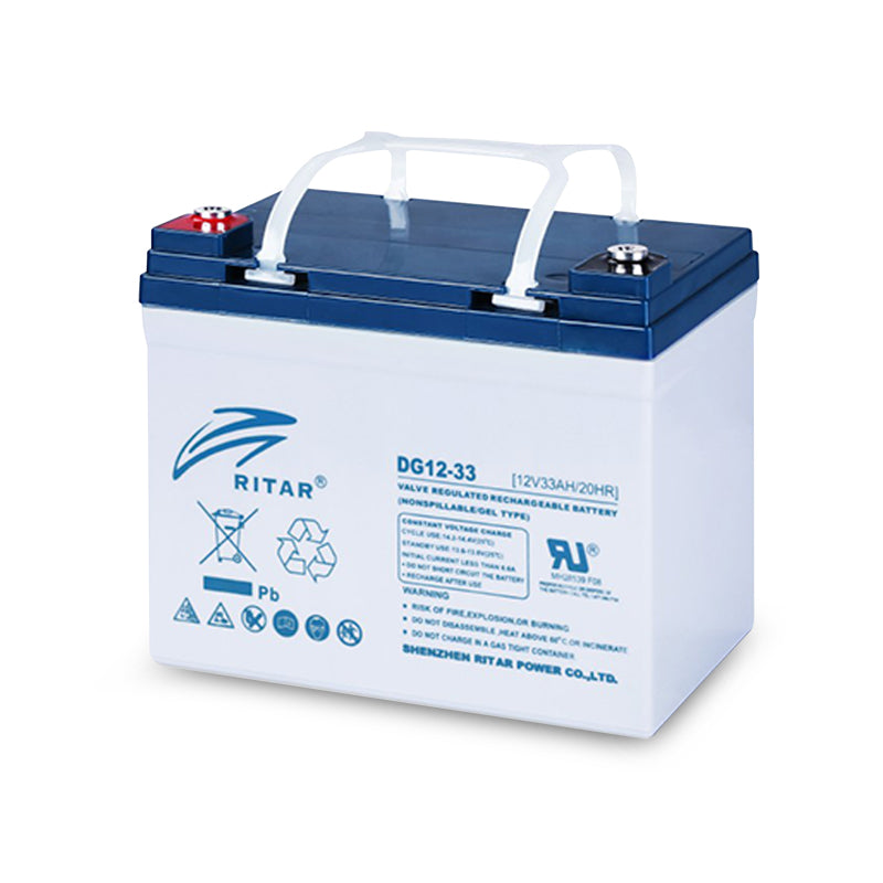 Ritar DG12-33 12V 33Ah deep cycle gel battery solar marine RV