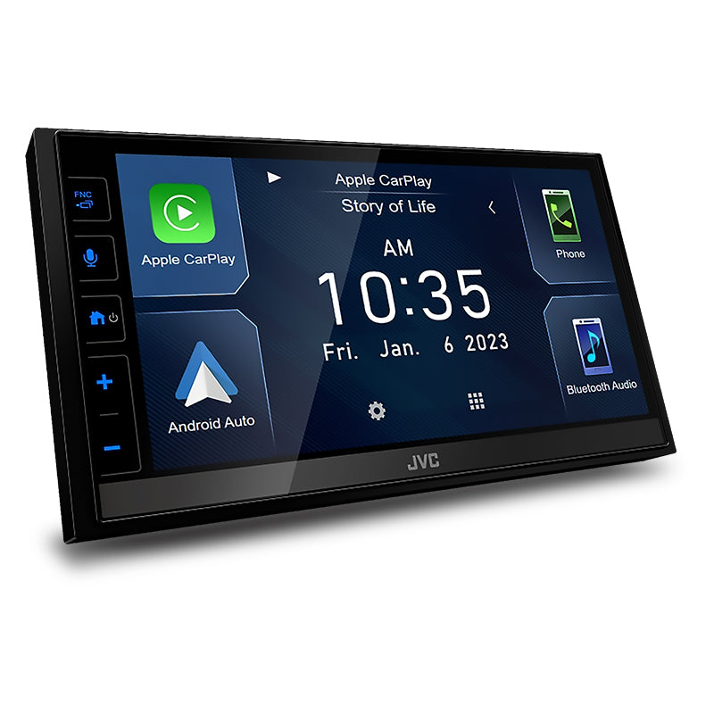 JVC KW-M785BW 6.8" Digital Media Receiver with Wireless Apple CarPlay/Wireless Android Auto