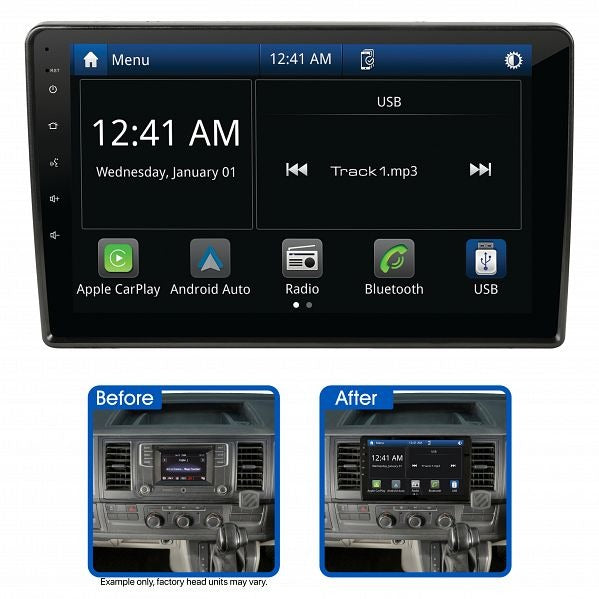 Aerpro AMAVW4 10" Multimedia Receiver Suit Volkswagen Various Models (With Factory MIB-PQ Unit)
