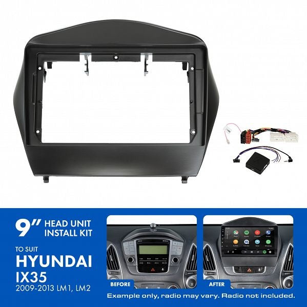 Aerpro AKHY17 | 9" Install Kit Suit Hyundai iX35 2009 - 2013 (Compatible With Pioneer DMH-AP6650BT & Kenwood DMX80AXS)