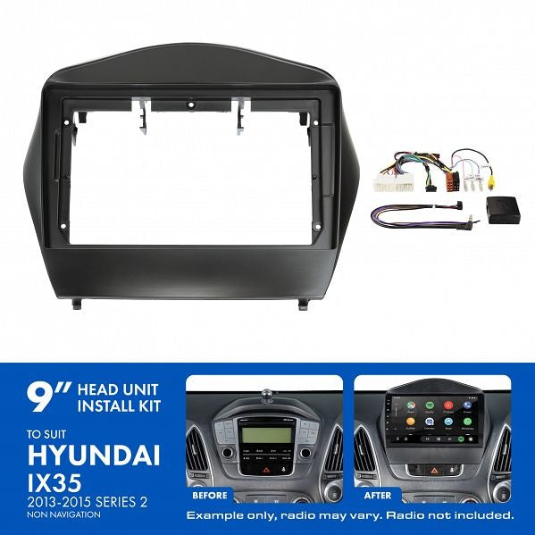 Aerpro AKHY21 | 9" Install Kit Suit Hyundai iX35 2013 - 2015 (Compatible With Pioneer DMH-AP6650BT & Kenwood DMX80AXS)
