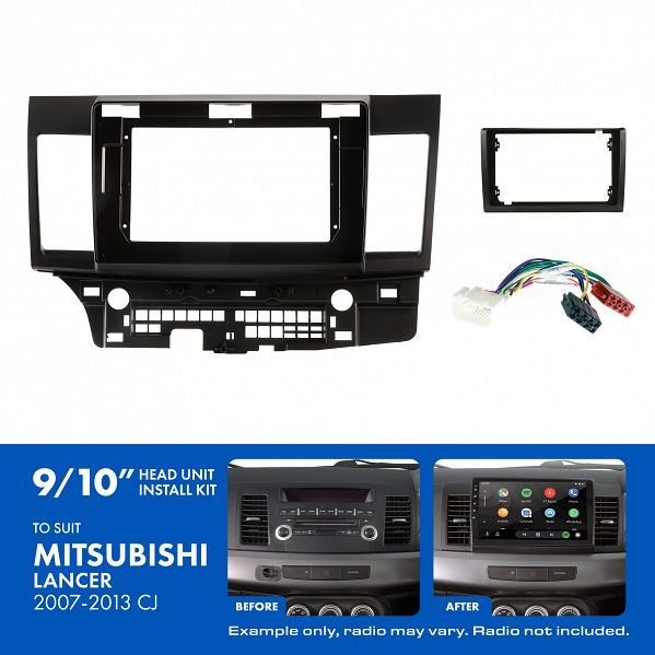 Aerpro AKMB24 | 9/10" Install Kit Suit Mitsubishi Lancer 2007 - 2013 (Compatible With Pioneer DMH-AP6650BT & Kenwood DMX80AXS)
