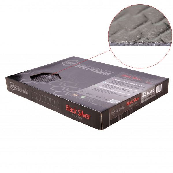 STP STPBSBP Black-Silver 1.8mm Silver Line Vibration-Damping & Sound Proofing Material (Bulk Pack)