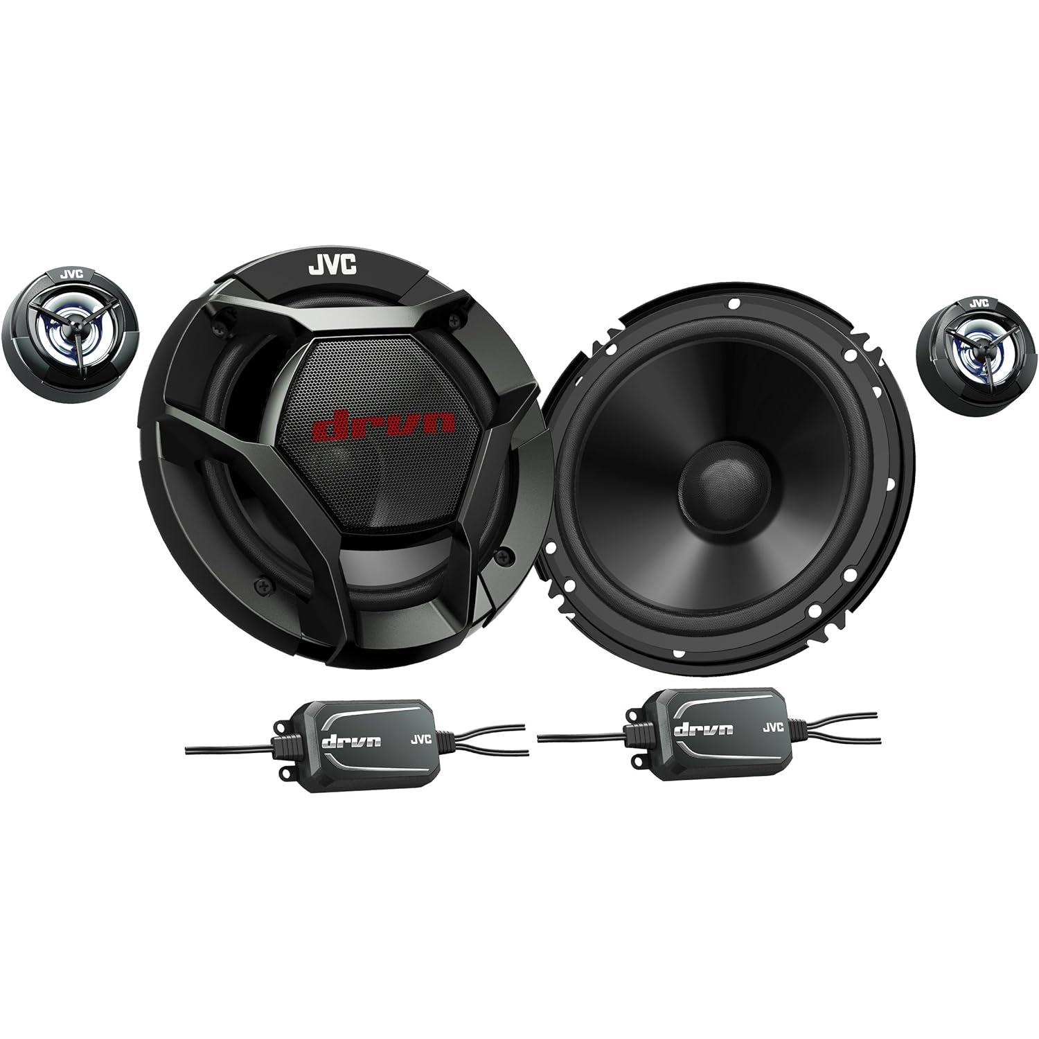 JVC CS-DR601C DRVN Series 6.5" 360W Shallow-Mount Component Speaker System