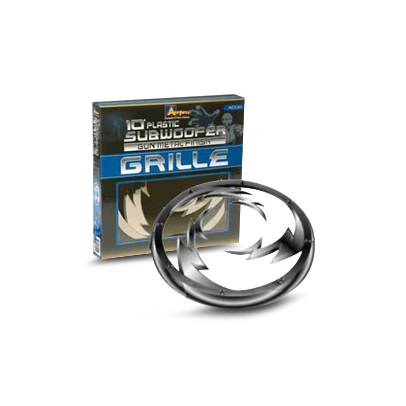 Aerpro ACG10 10" Gun Metal Plastic Grille