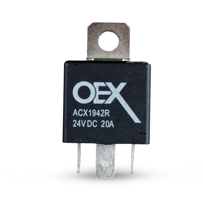 OEX ACX1942RBL Mini Relay 24V Normally Open 20A Resistor Protected Sealed