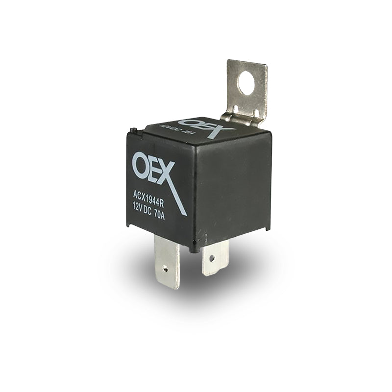 OEX ACX1944RBL Mini Relay 12V Normally Open 70A - Resistor Protected, Sealed