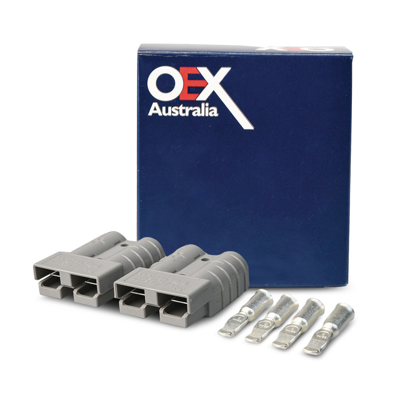 OEX ACX2760B 50A Genuine Anderson Connector Grey - 5 Pairs with Terminals