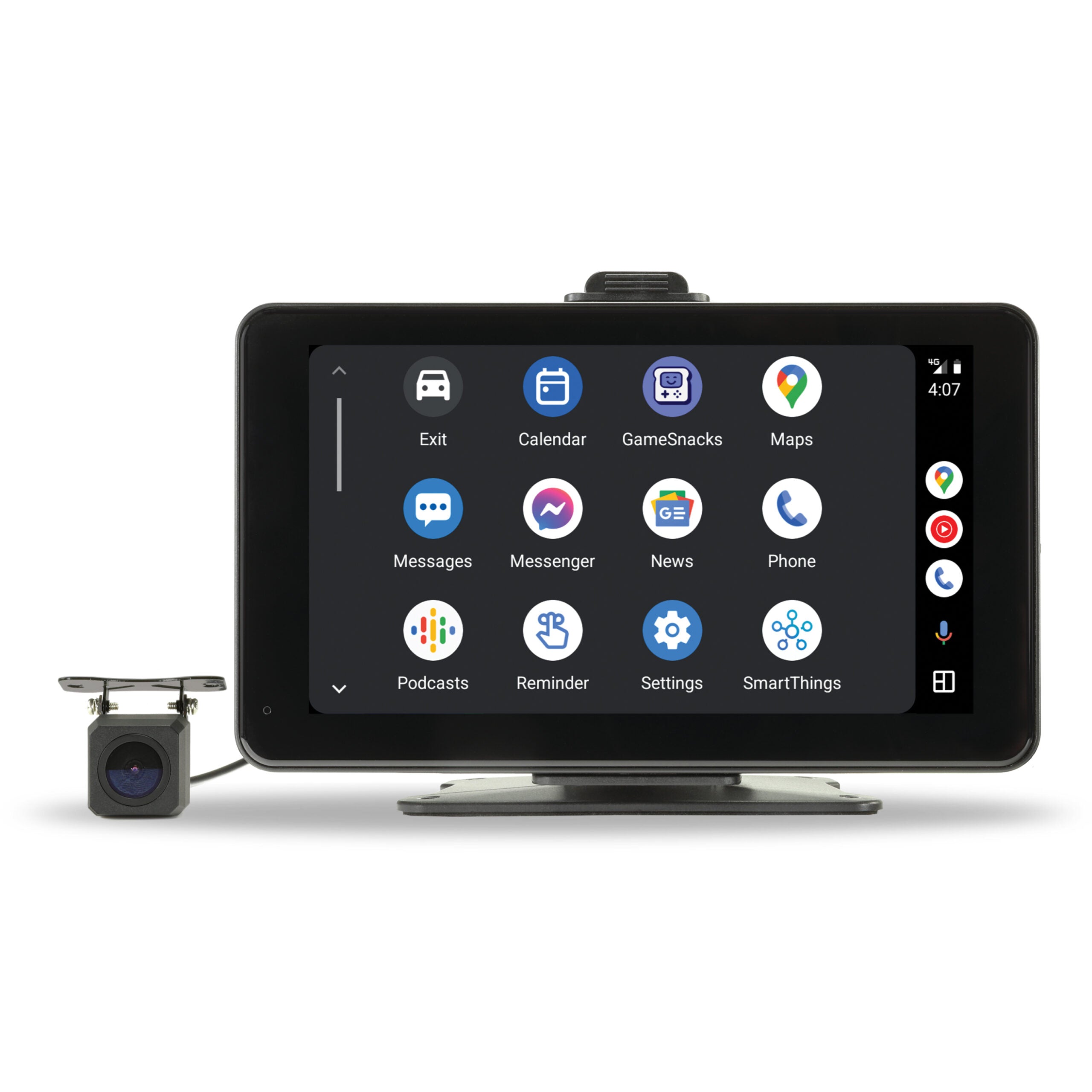 Aerpro AM7CPAAM 7" Wireless Smartphone Monitor With Reverse Camera (Adhesive Mount)