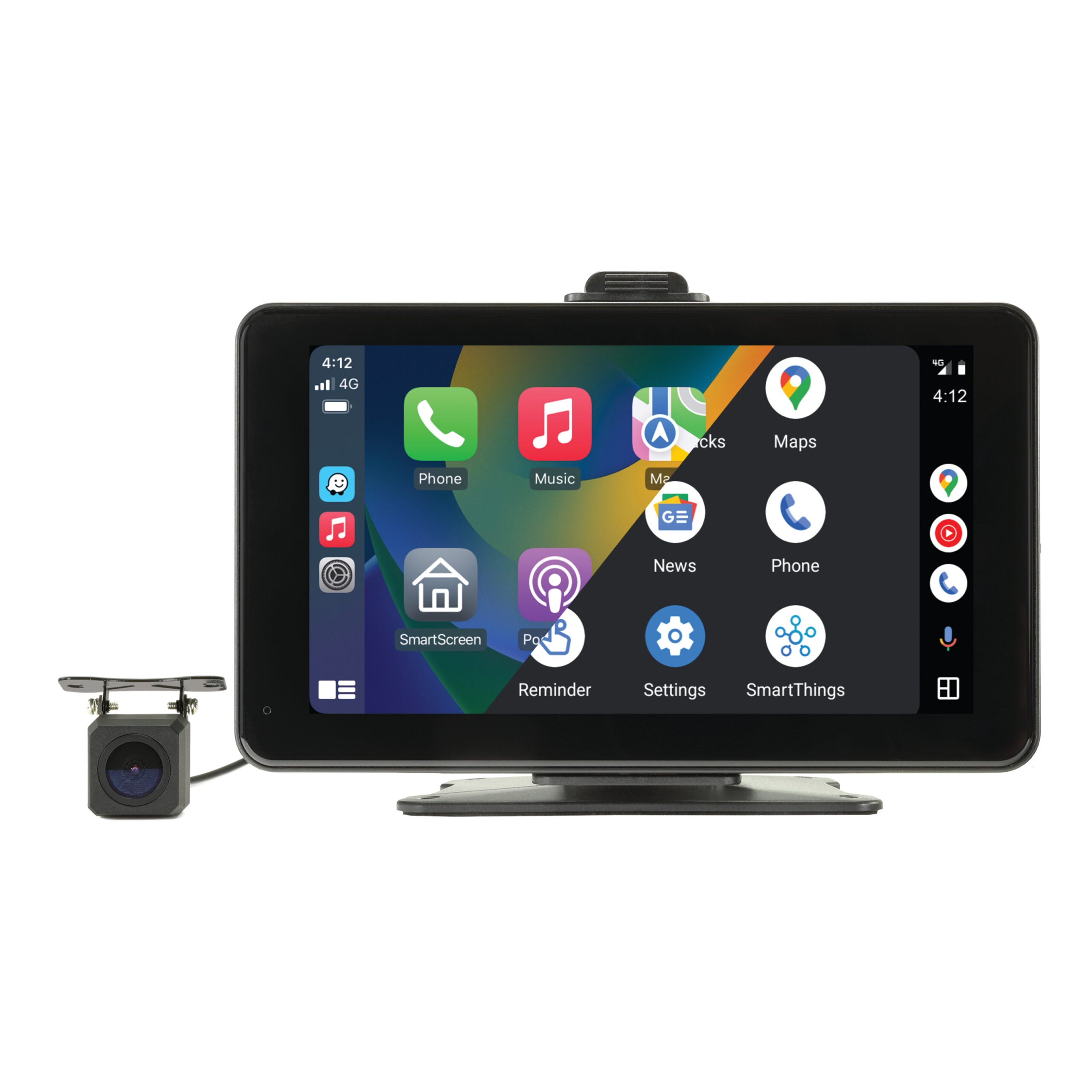 Aerpro AM7CPAAM 7" Wireless Smartphone Monitor With Reverse Camera (Adhesive Mount)