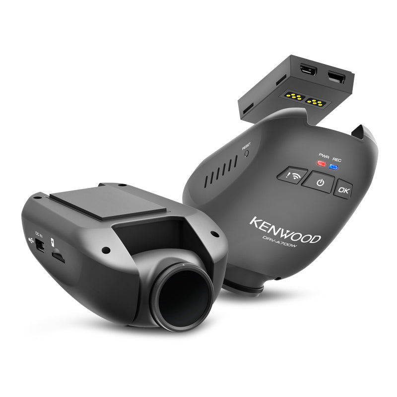 Kenwood DRV-A700W 2560x1440 WQHD Dash Cam with Built-In Wireless Link & GPS