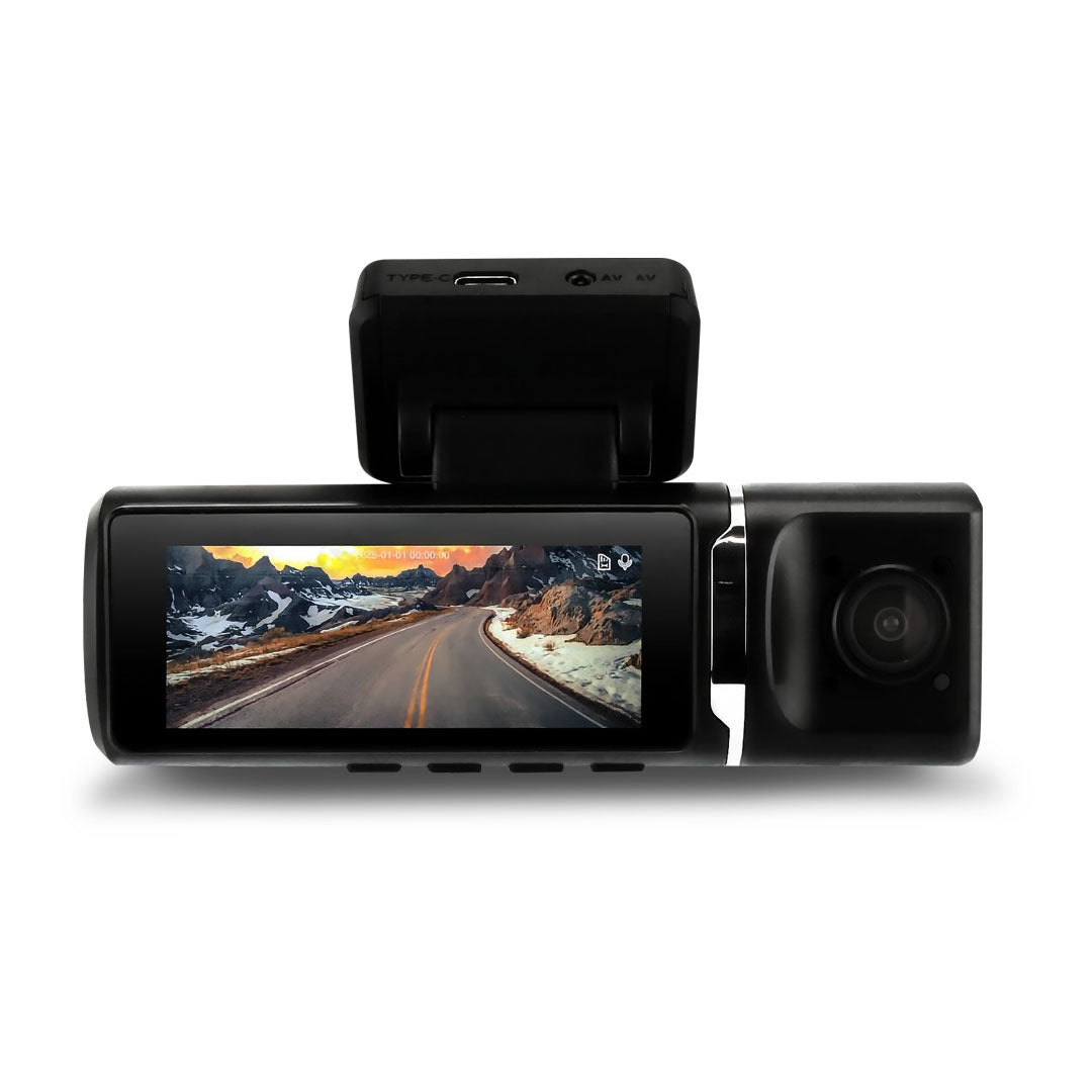 DNA DVR3CHS-4K | 3-Channel Dash Cam Featuring 4K Front, 1080p Rear & 1080P Internal Infrared Camera With A 3 inch IPS Screen