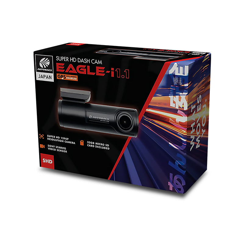 Autobacs EAGLEI1.1 Super HD Wi-Fi GPS DVR Dash Camera