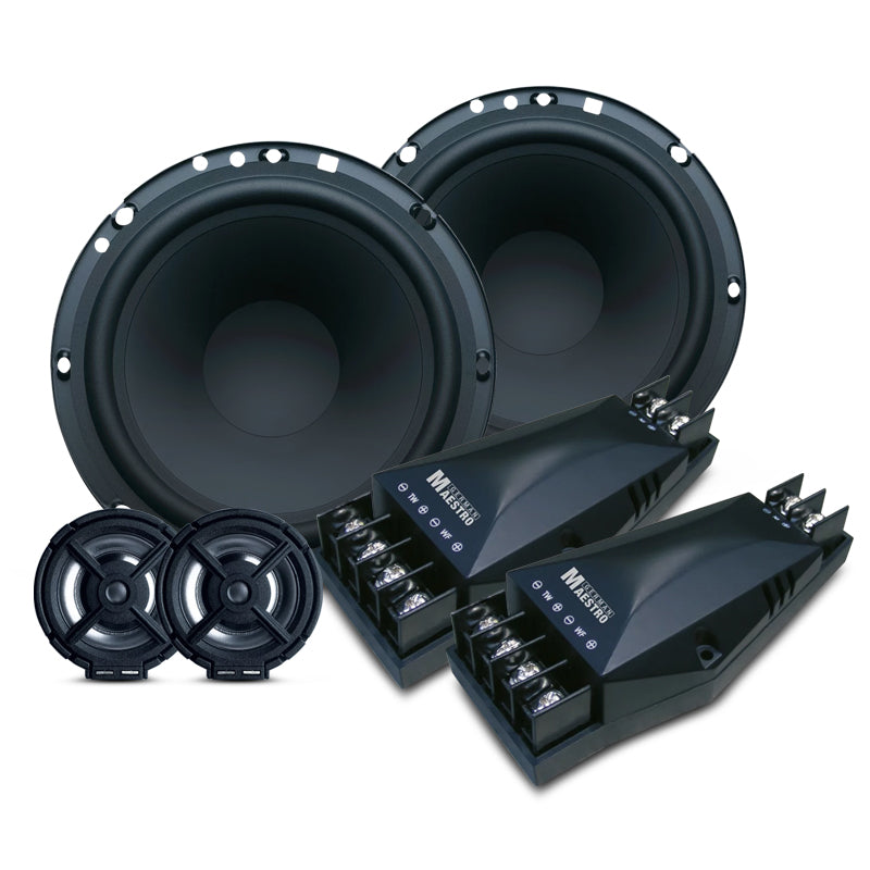GermanMAESTRO GM-AS6511 Alpha-Line 6.5” 120W 2-Way Component Speaker - Pair