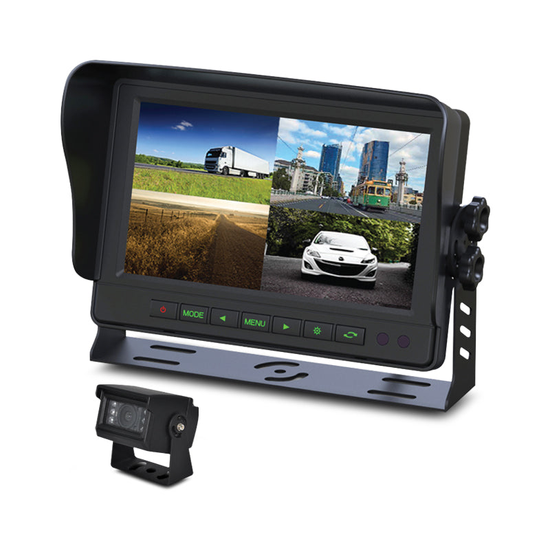 Gator GT904SD 9" Commercial Grade Dash Mount Quad Display Reverse Camera Kit