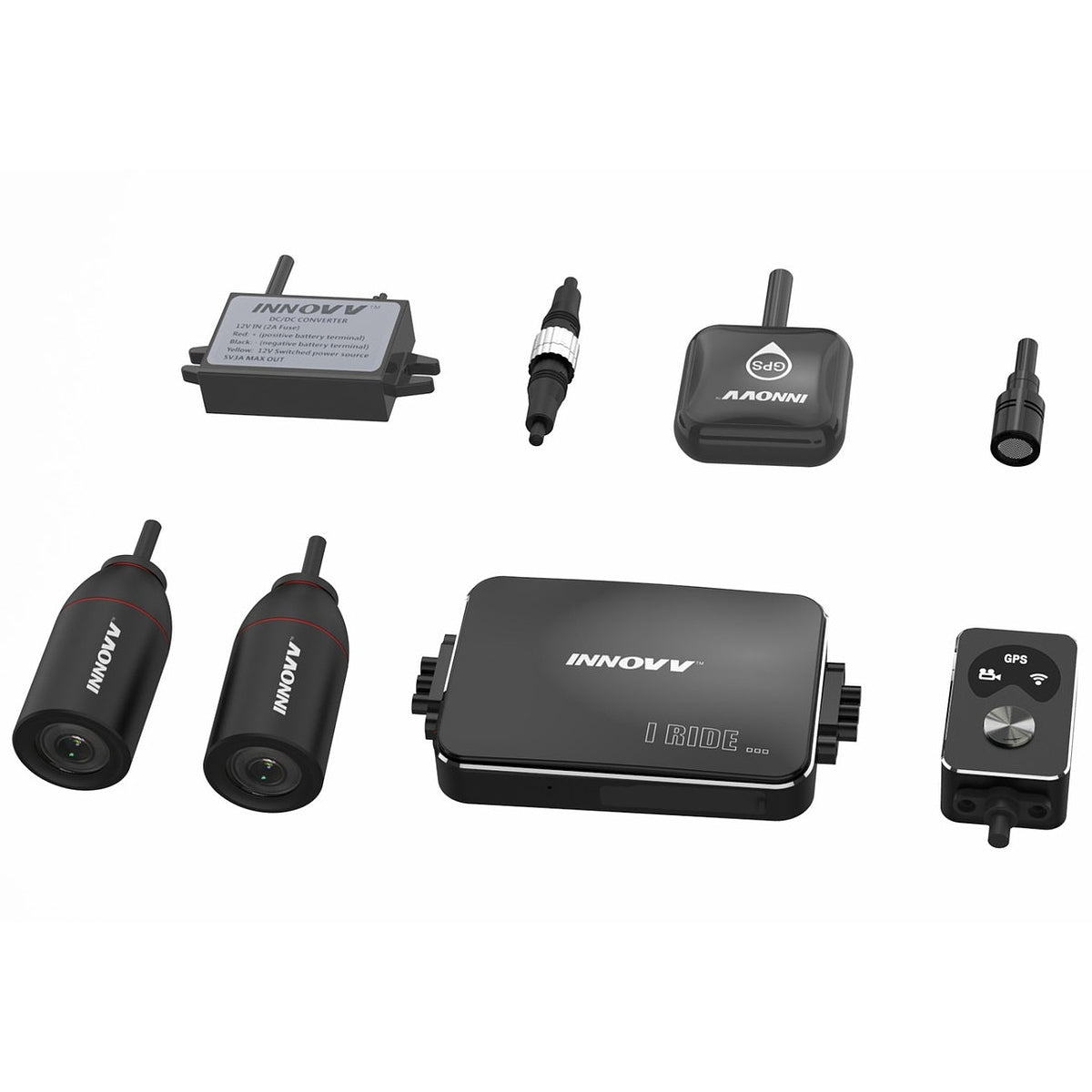 INNOVV K3 Dashcam Full 1080p HD Dual Motorcycle Camera System With Memory Card