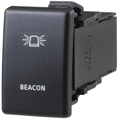 Narva 63346BL Holden Style Sealed Push Switch Off/On SPDT 12V Blue LED Illuminated Beacon Symbol (Contacts Rated 3A @ 12V)