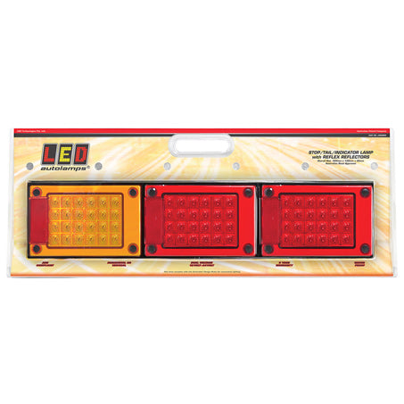 LED Autolamps J3BARRM Multi Volt Jumbo Stop/Tail/Indicator Lamp Assembly