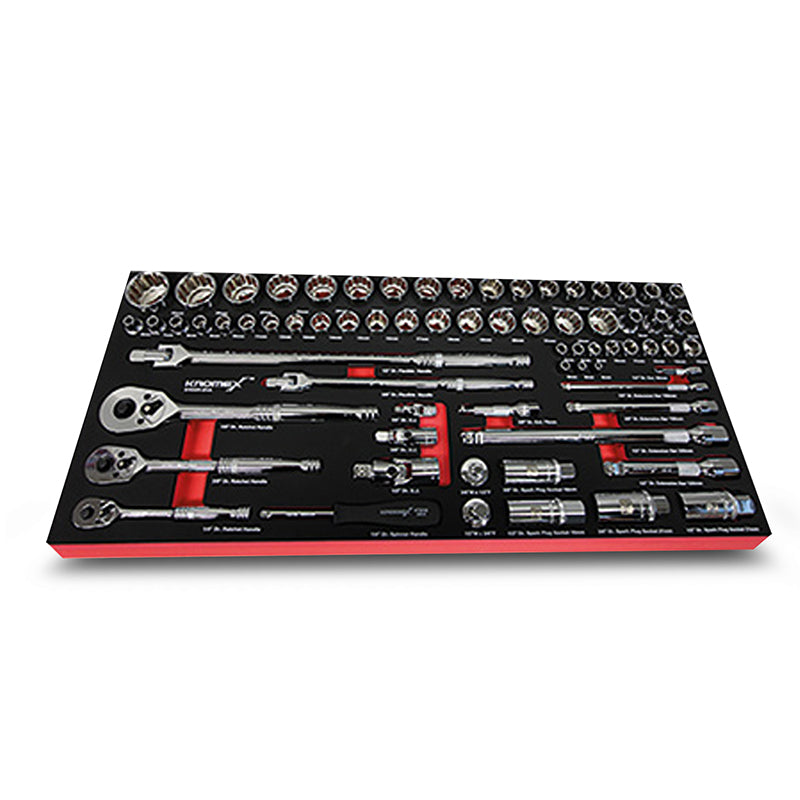 Kromex KTK231-EVA Socket Set 70Pc 1/4In & 3/8In & 1/2In Drive Metric