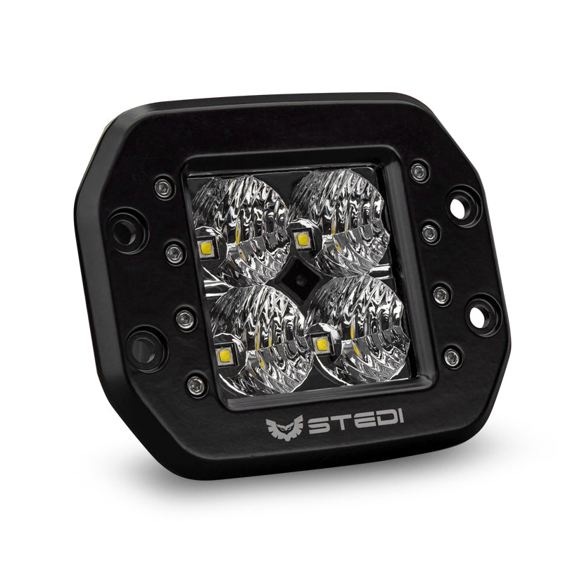 STEDI LEDFLUSH-C4-FLOOD C-4 Black Edition Flush Mount Flood LED Light