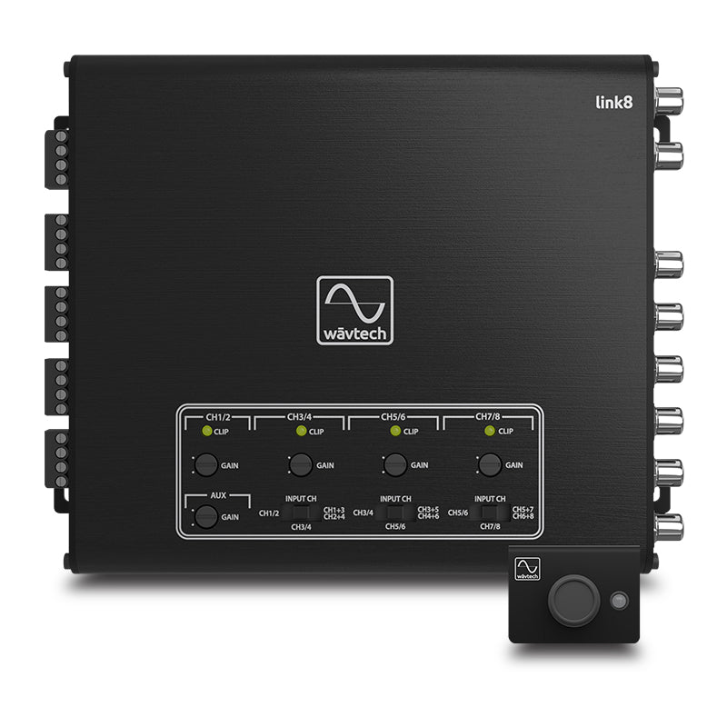 Wavtech LINK8 8-Channel Summing/Line Output Converter With AUX-In & Remote