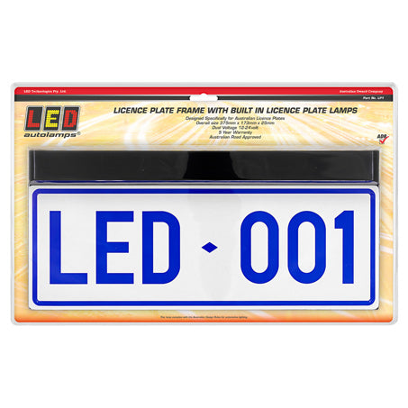 LED Autolamps LP1 12/24V LED Number Plate Frame Light Blister Pack