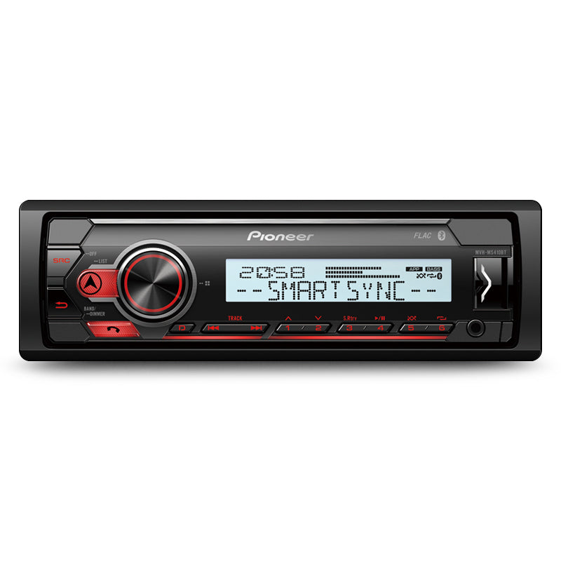 Pioneer MVH-MS410BT Marine Digital Receiver with Enhanced Audio Functions, Pioneer Smart Sync App Compatibility and Built-in Bluetooth®
