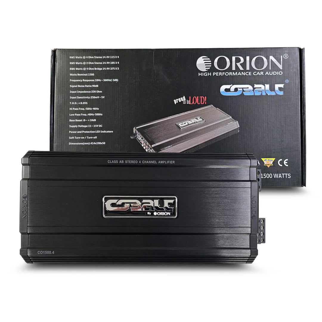 Orion CO1500.4 Cobalt 4-Channel Amplifier 3000 Watts