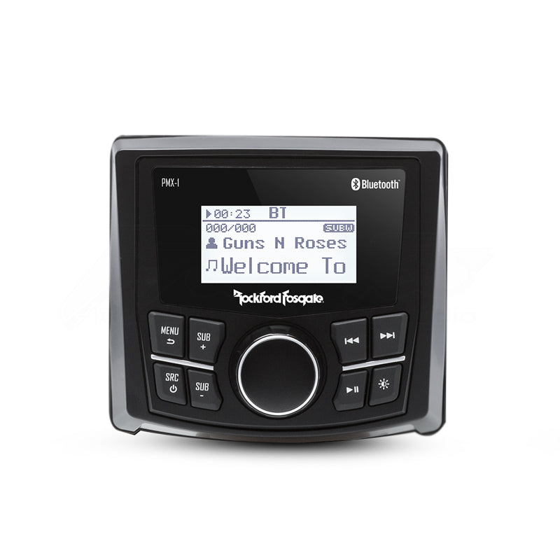 Rockford Fosgate PMX-1 Punch Marine Grade Media Receiver with 2.3" Dot Matrix Display