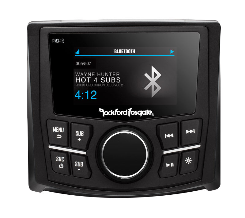 Rockford Fosgate PMX-1R Punch Marine Full Function Wired Remote 2.7" Display