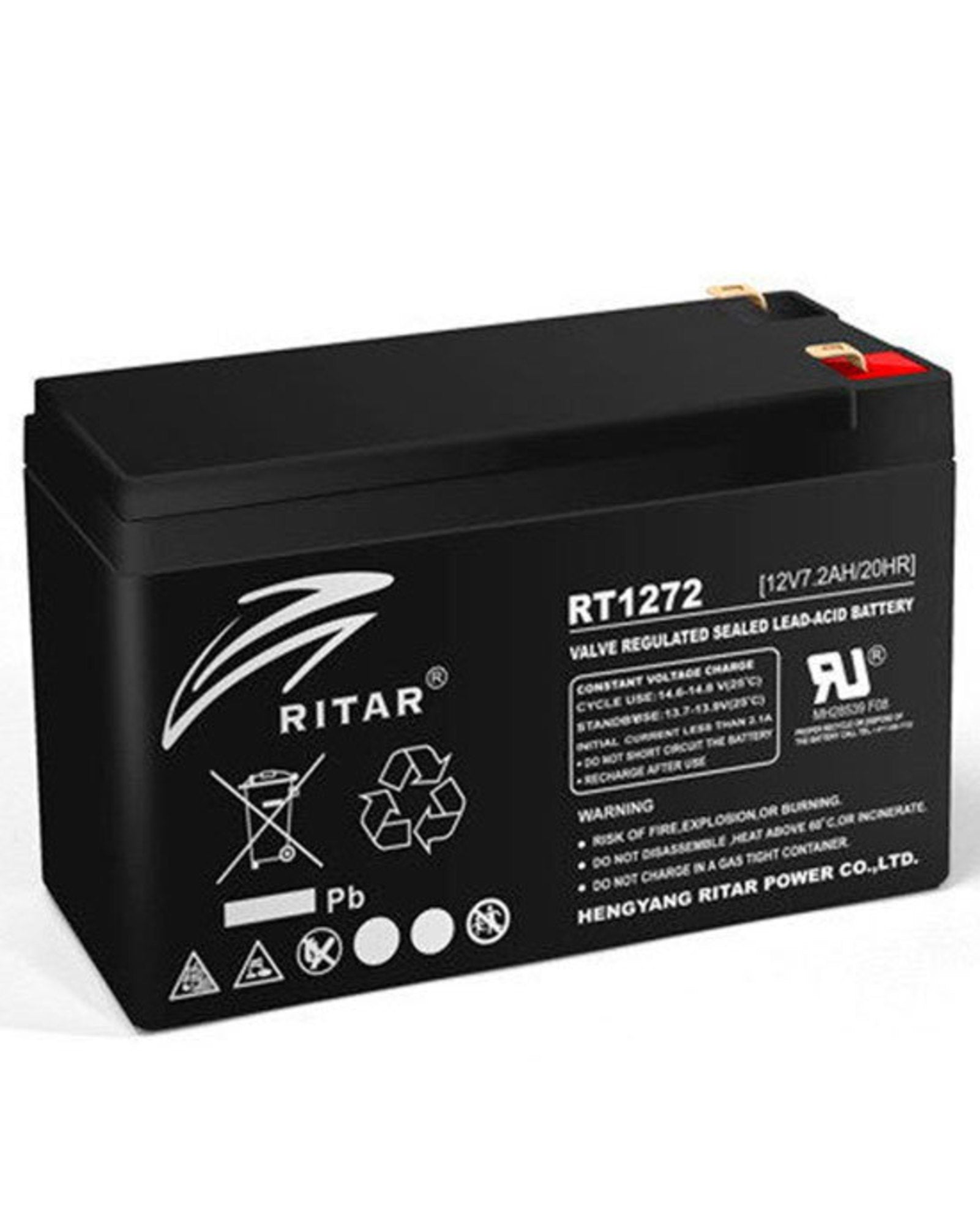 Ritar RT1272F1 AGM Battery 12V 7.2AH Sealed Deep Cycle Battery
