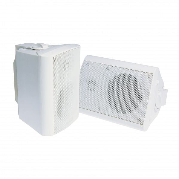 Studio Acoustics SA500W 4" 60W 2-Way White Indoor/Outdoor Universal Speaker - Pair