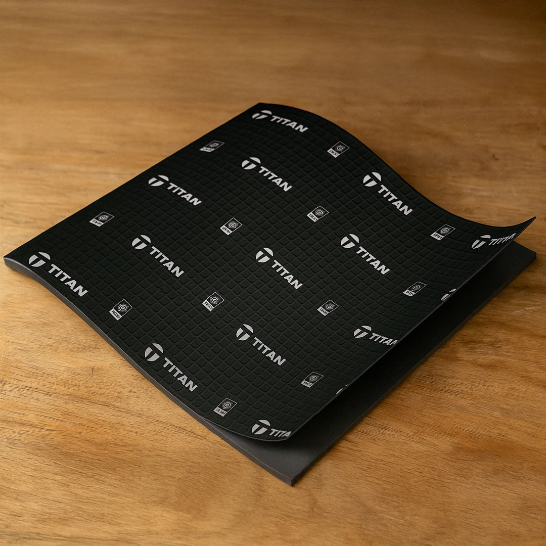 TITAN SHIELD 12 | Acoustic & Vibration Dampening Sheets (12 Pack) Sound Deadening Mat for Cars