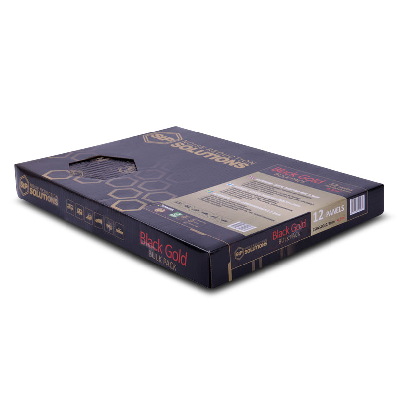 STP STPBGBP Gold Line Black-Gold 2.3mm Vibration-Damping & Sound-Proofing Material - Bulk Pack