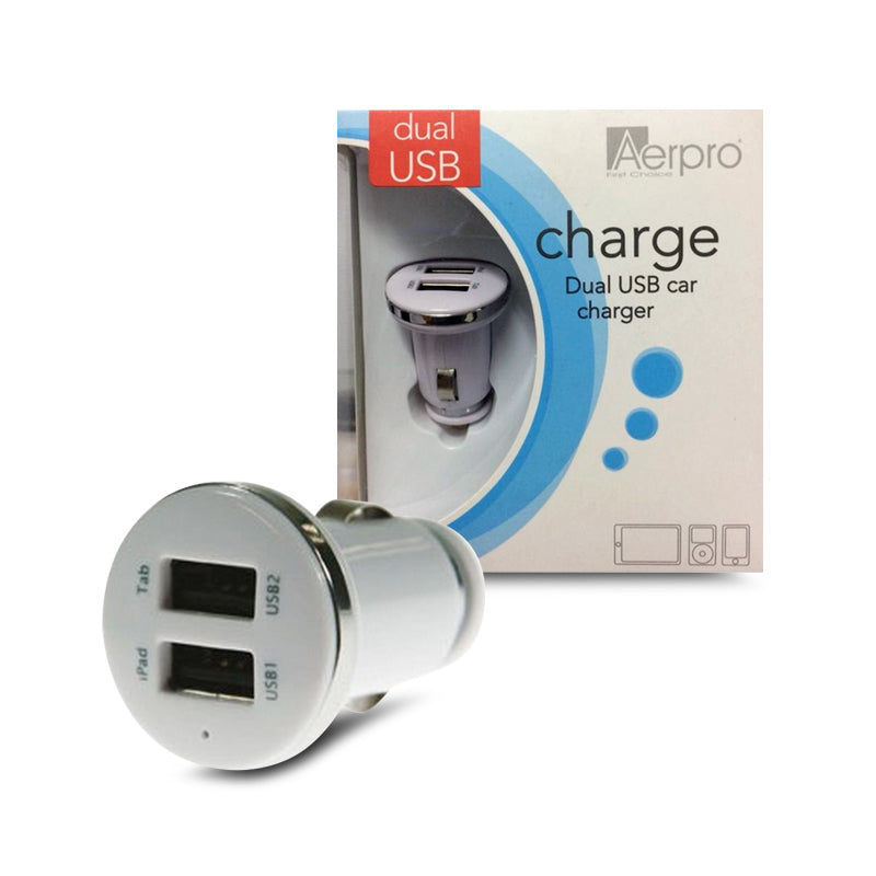 Aerpro USBM22 12/24V 3.1 Amp Dual USB Car Charger