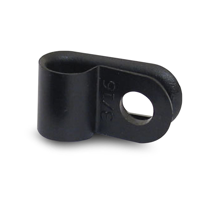 DNA WCP003 3mm Black Nylon P Clip Cable Clamps - 100 Pieces