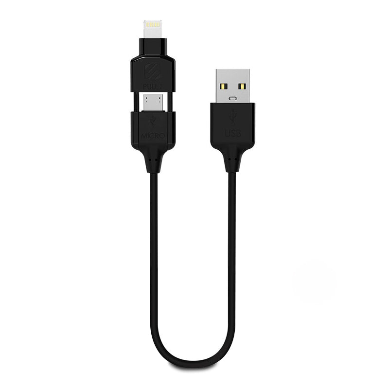 Scosche i3MNUB StrikeLine Pro Lightning & Micro-USB Charge & Sync Cable 25cm