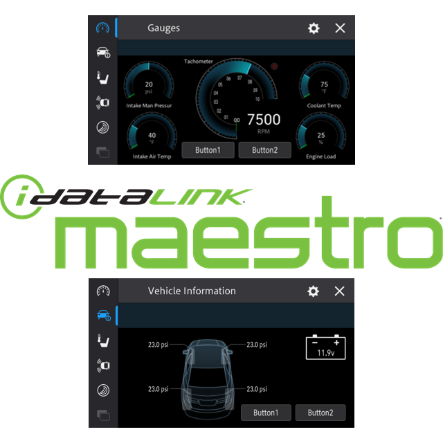 Pioneer DMH-ZF7650BT 9Apple CarPlay/Android Auto Wireless AV Receiver showing vehicle and gauges information