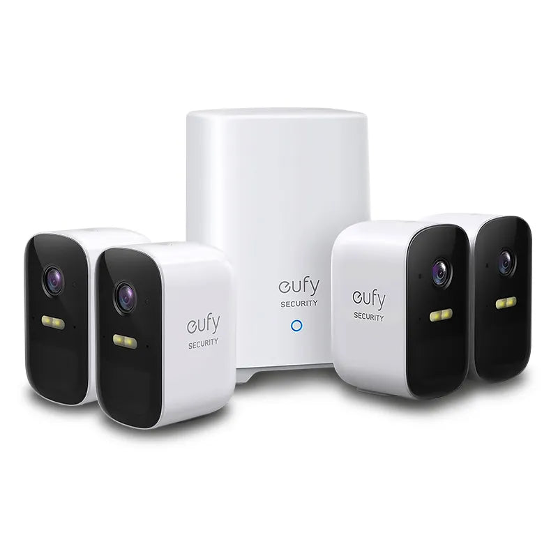 eufy T8863CD1 2C Pro Wireless Home Security System 2K 4-Camera Set