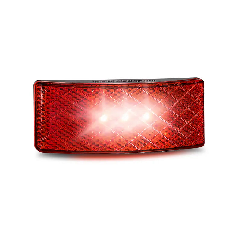 LED Autolamps EU38BRMHDB Red 3 LED Side Marker with Reflector