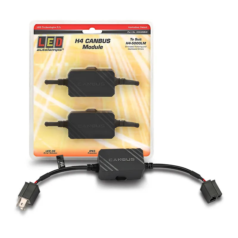 LED Autolamps H4CANBUS LED H4 Canbus Error Eliminator Twin Pack Bag