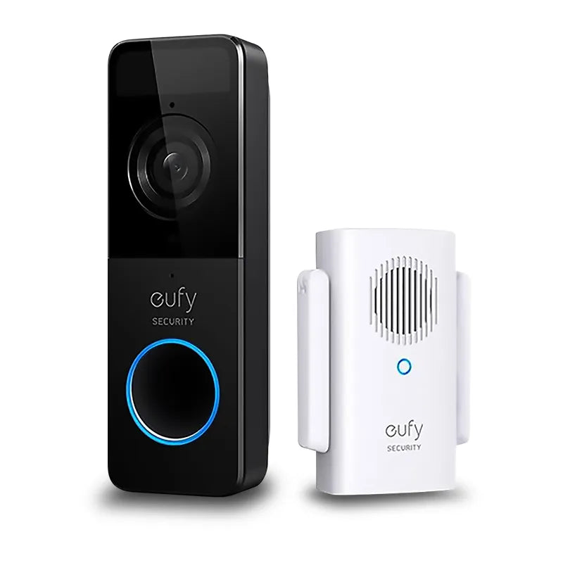 eufy E8220CW1 Wireless Video Doorbell Slim Wireless 1080P with Mini Repeater