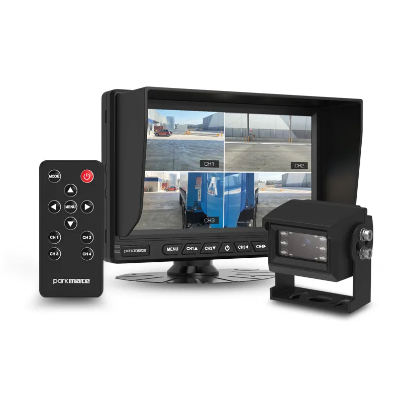Parkmate PM-74AHDMPK 7.0” Multi-Channel AHD Monitor with 4 Camera Input & Display Pack