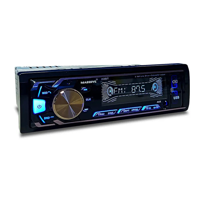 Massive Audio MA-H2BT Non-CD Mechless Single DIN Bluetooth Multimedia Receiver