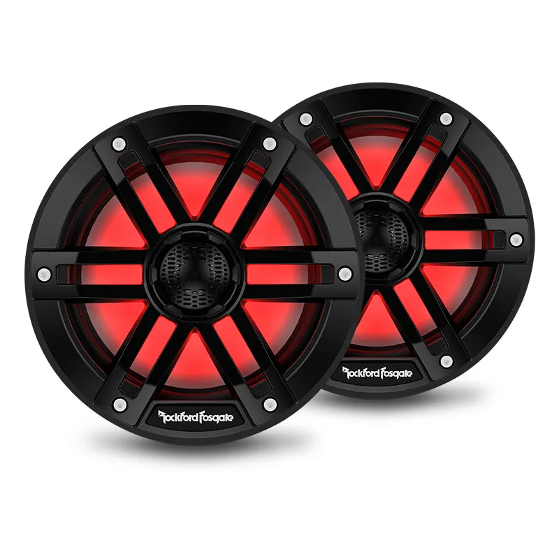 Rockford Fosgate M1-65B M1 6.5” Color Optix Marine 2-Way Speakers - Black