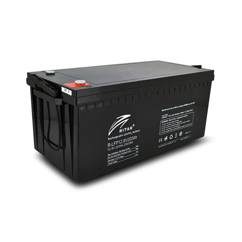 Ritar R-LFP12.8V200AH 2560Wh Rechargeable Lithium Iron Phosphate Battery