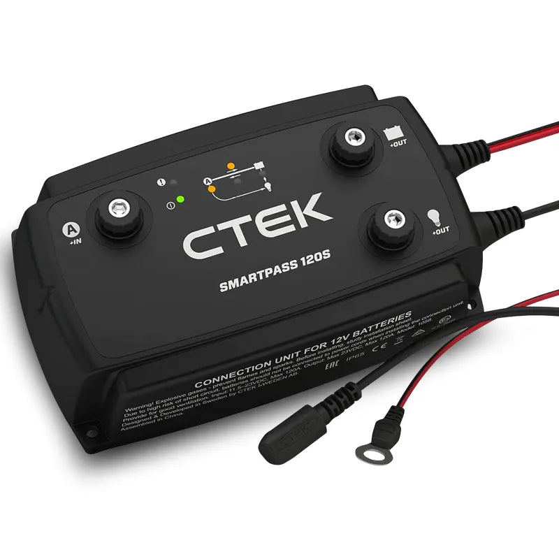 CTEK SMARTPASS 120S 120A 12V Power Management System for Starter and Service Batteries