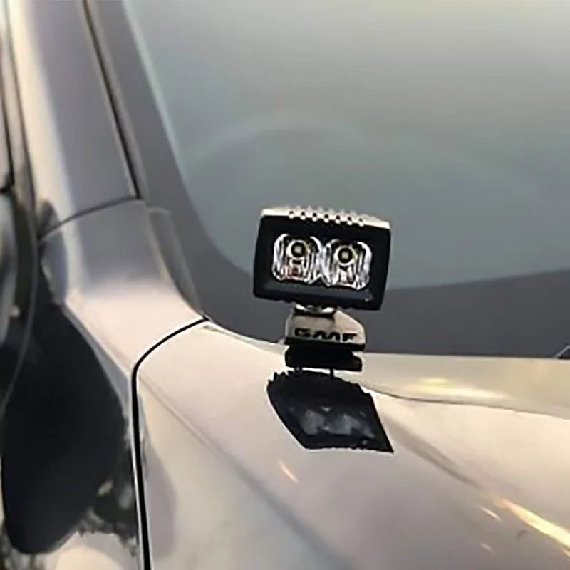 GMF4x4 LB-023 (023-LB) LED Light Bonnet Mount Brackets (No Lights) To Suit NP300 Navara - Pair