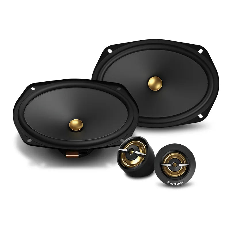 Pioneer TS-A6901C 6×9” A-Series 2-Way Component Speakers with 20mm Polyetherimide (PEI) Dome Tweeter